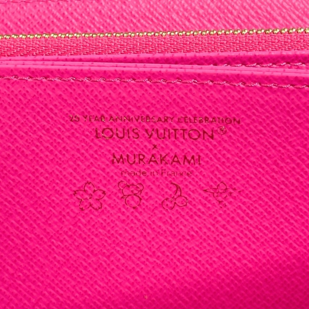 LOUIS VUITTON LV x TM Zippy Wallet Takashi Murakami M14162 Monogram Canvas Brown - Picture 7 of 10